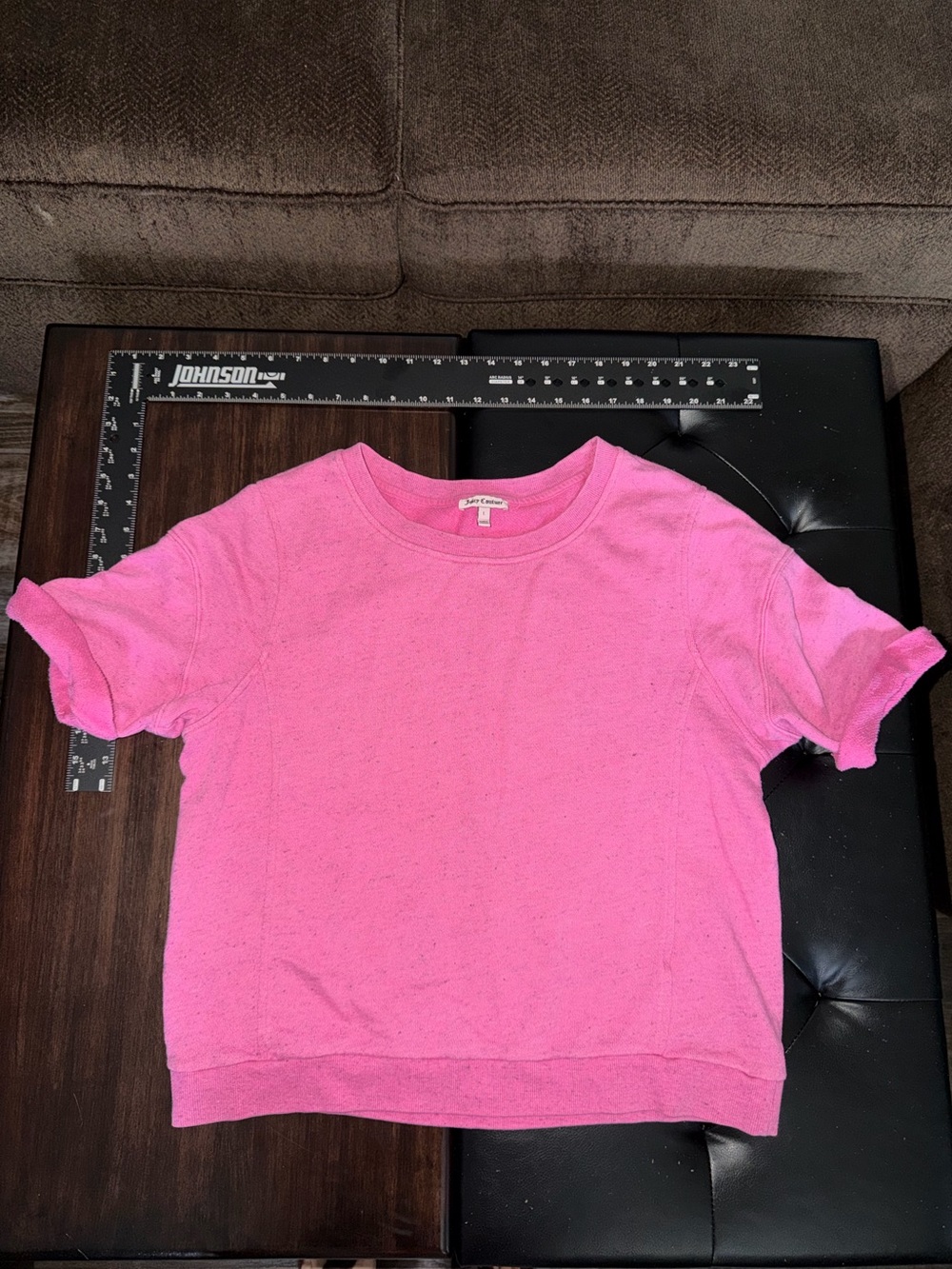 Juicy Couture Hot Pink Crop Sweatshirt
